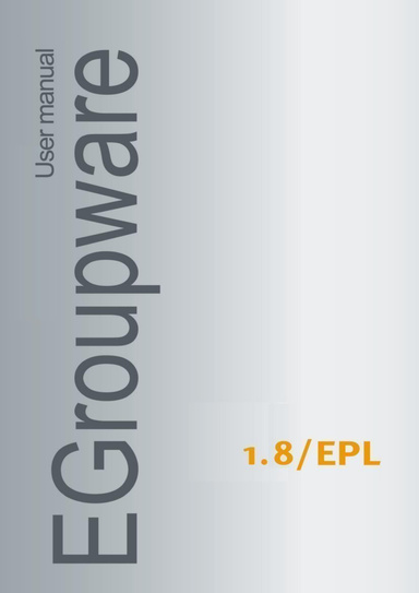 EGroupware Manual 1.8