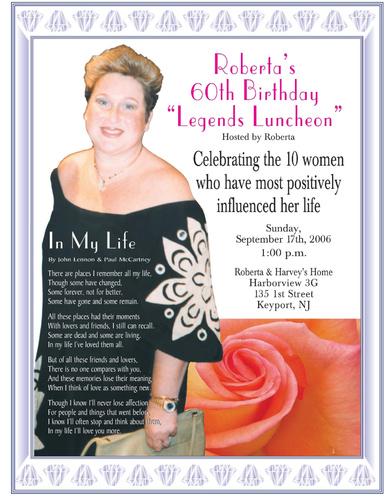 60th Birthday Book