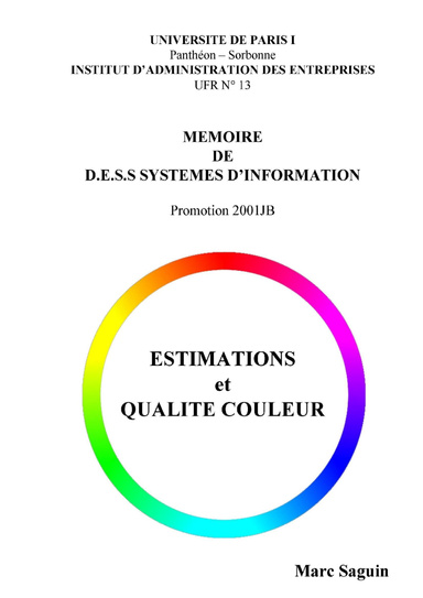 Estimations & Qualité couleur