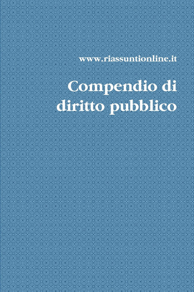 Compendio di diritto pubblico