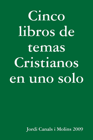 Cinco libros de temas Cristianos en uno solo