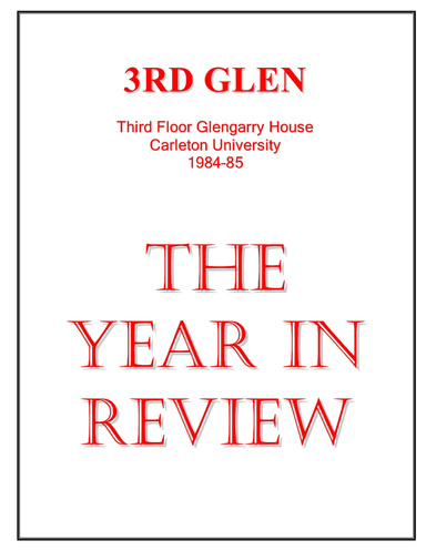 3rd Glen (1984-85): The Year In Review