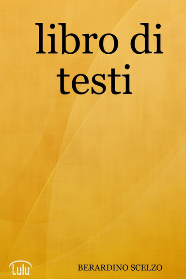 libro di testi