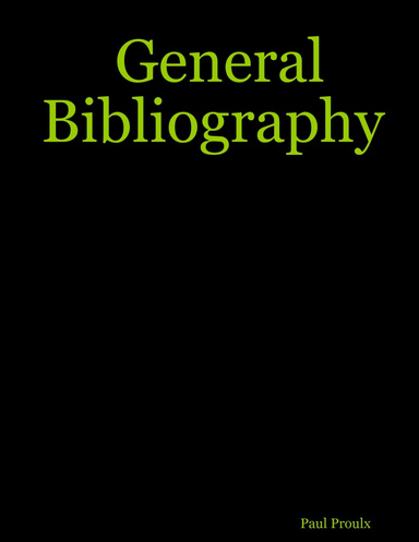 General Bibliography