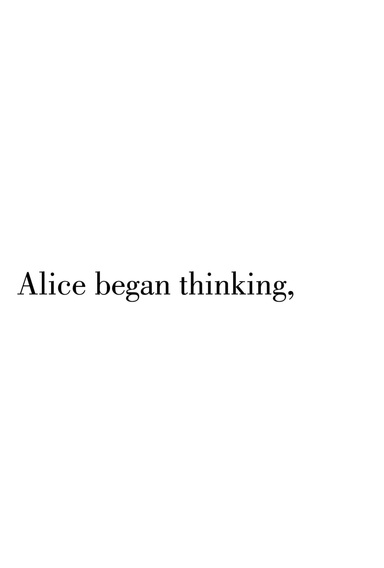 Alice Through (in Wonderland)