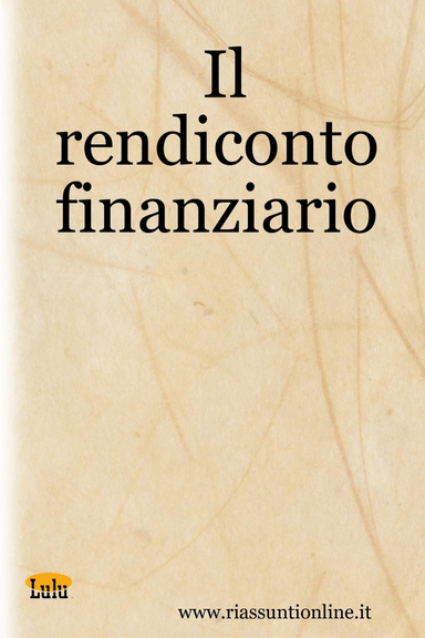Il rendiconto finanziario