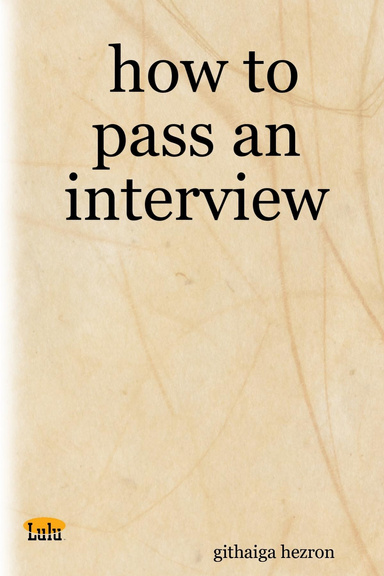 how to pass an interview
