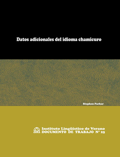 Datos adicionales del idioma chamicuro (DT N° 25)