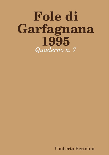 Fole di Garfagnana 1995