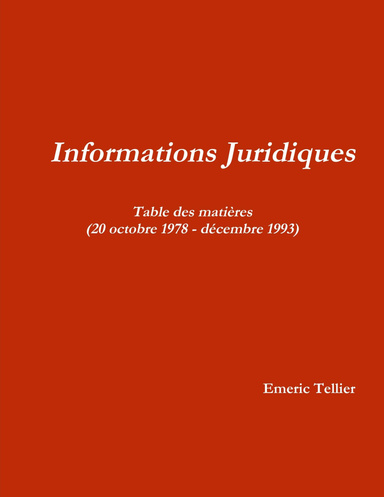 Informations Juridiques