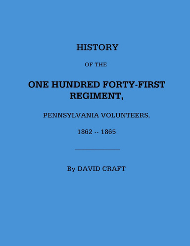 141st Pennsylvania Regiment 1885