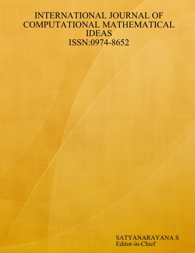 INTERNATIONAL JOURNAL OF COMPUTATIONAL MATHEMATICAL IDEAS