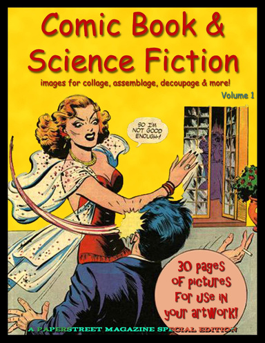 Comic Books & Science Fiction (images for collage), volume 1