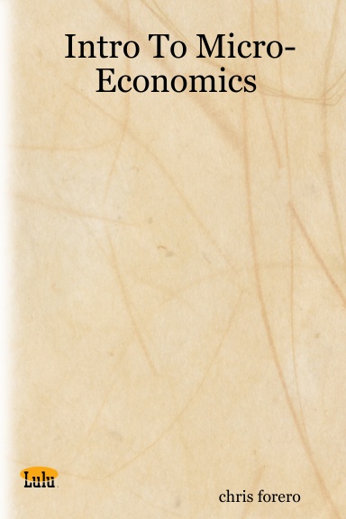 Intro To Micro-Economics