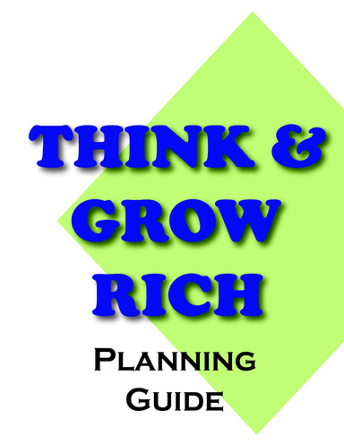 Think & Grow Rich Planning Guide