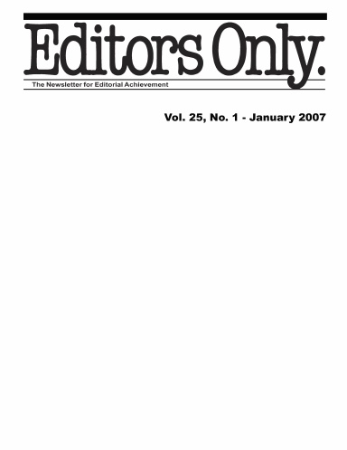 Editors Only for January 2007