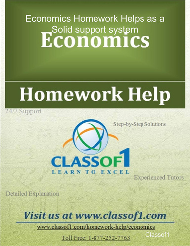 Economics Homework Helps as a Solid support system
