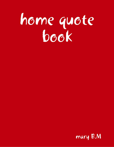 home quote book