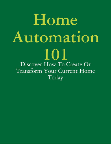 Home Automation 101