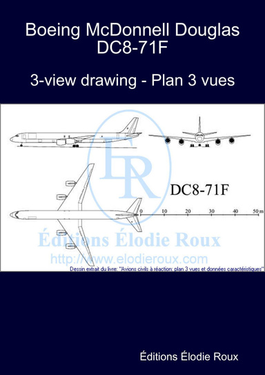 3-view drawing - Plan 3 vues - Boeing McDonnell Douglas DC8-71F