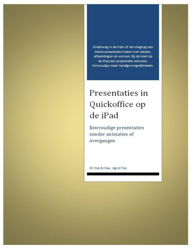 Presentaties in Quickoffice op de iPad