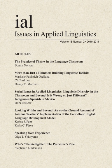 Issues in Applied Linguistics (18.2) 2010-2011