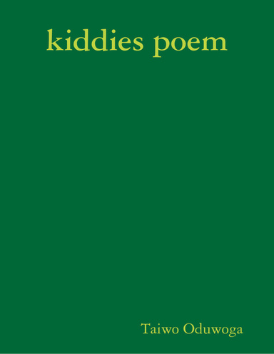 kiddies poem