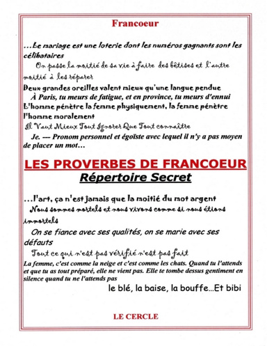 Les proverbes de Francoeur
