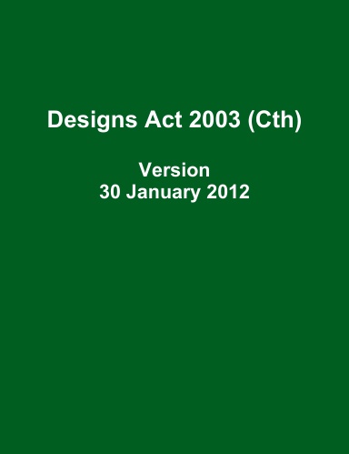 Designs Act 2003 (Cth)