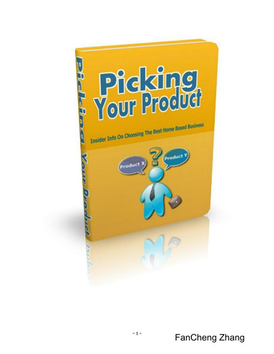 Picking Your Product