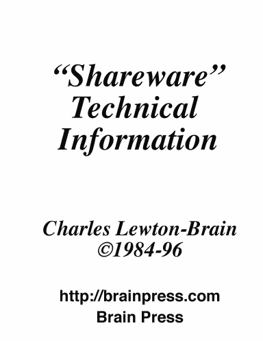Shareware Book (original 1996 version)
