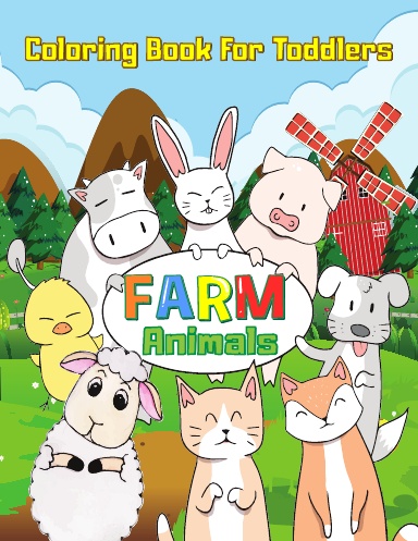 Farm Animals Coloring Book For Toddlers