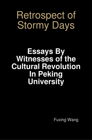 Retrospect of Stormy Days: Essays By Witnesses of the Cultural Revolution In Peking University