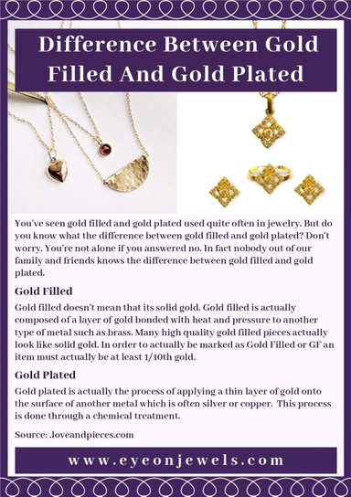 Difference Between Gold Filled And Gold Plated