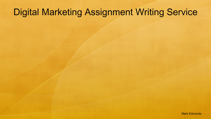 Digital Marketing Assignment Writing Service