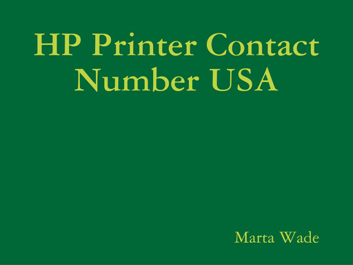 HP Printer Contact Number USA