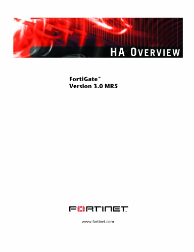 FortiGate HA Overview