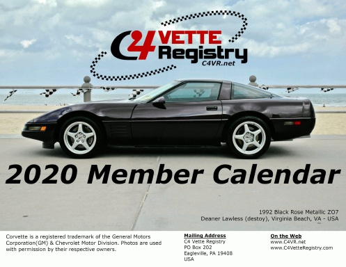 2020 C4VR Member Calendar