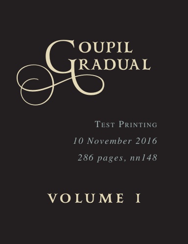 Volume 1 • Goupil Gradual (Test Printing) nn148