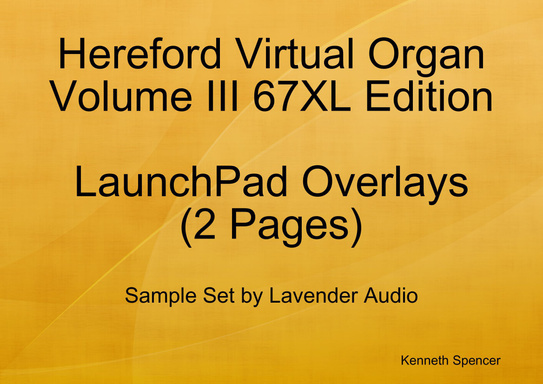 Hereford Organ (Vol III - 67 XL) LaunchPad Overlays