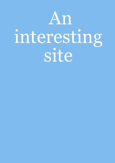 An interesting site