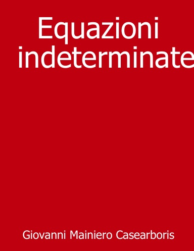 Equazioni indeterminate
