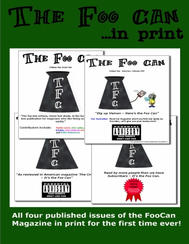 The FooCan in print