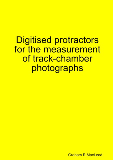 Digitised protractors for the measurement of track-chamber photographs