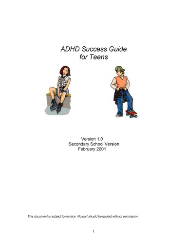 ADHD Success Guide for Teens
