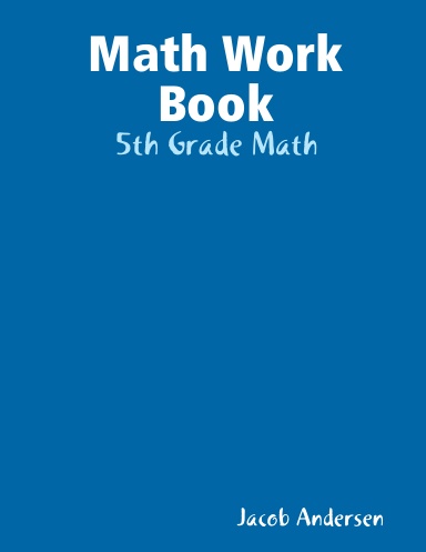 Math Work Book