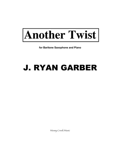 Another Twist (for baritone saxophone and piano)