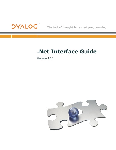 Dyalog Version 12.1 .Net Interface Guide