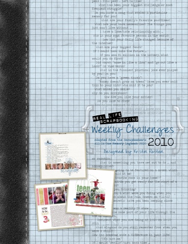 Real Life Scrapbooking Weekly Challenges 2010 (Color/Coil-Bound)