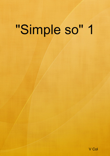 "Simple so" 1